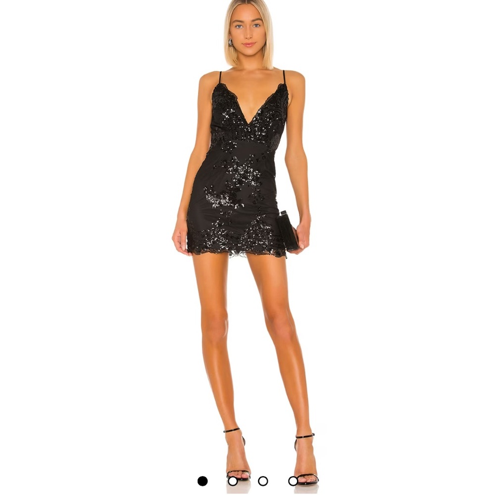 Superdown Abigail Mini Dress in Black